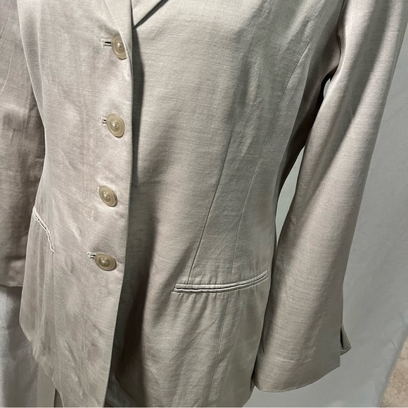 Ellen Tracy Linda Allard women’s wool silk blend vintage suit business evening - Picture 11 of 12